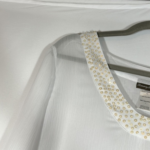 Tommy Bahama White Sheer Beach/Swim Cover-Up - Picture 10 of 12